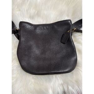 Coach Vintage Sonoma soft pebbled leather brown buckets side bag